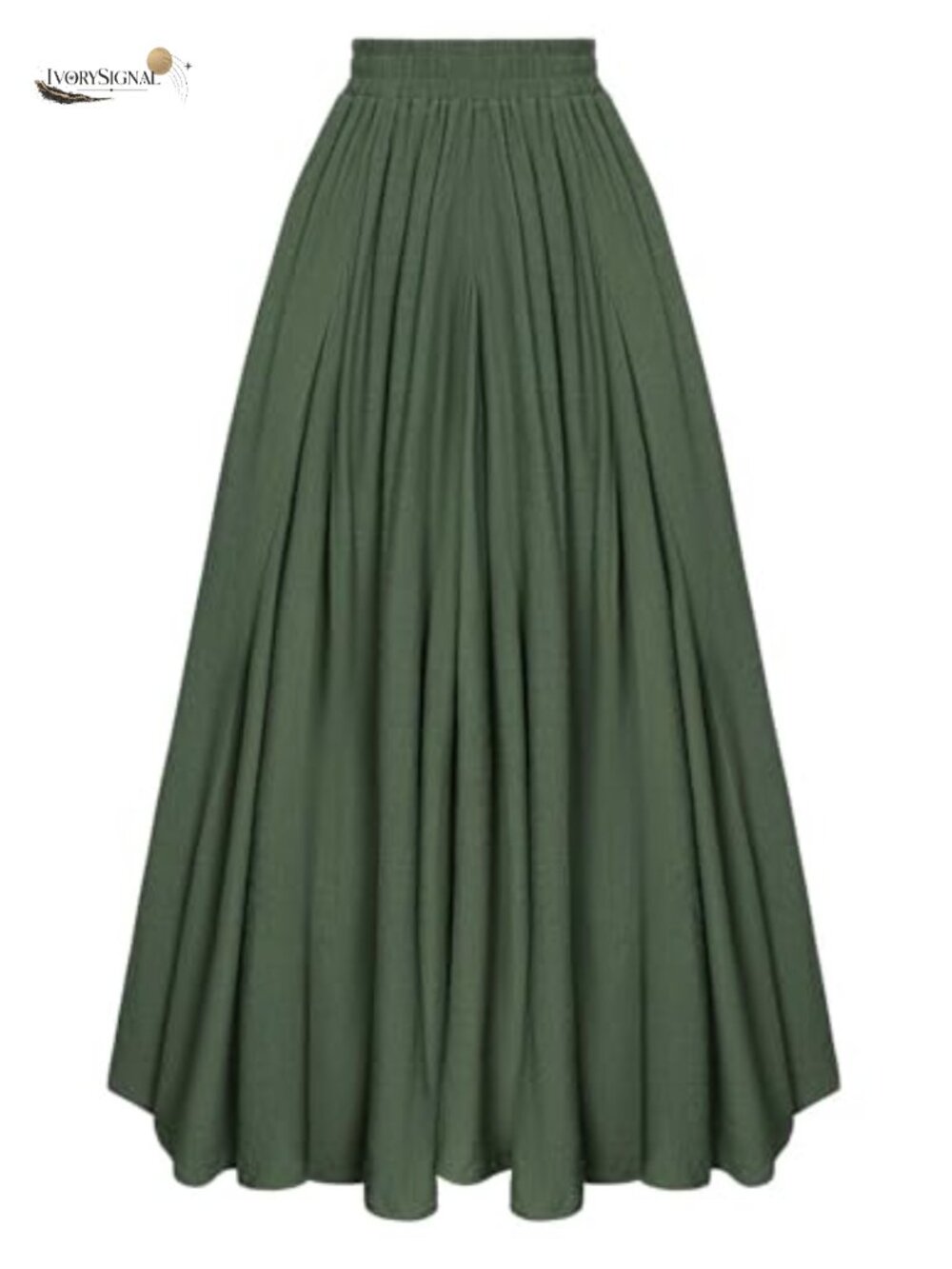 Women's Long Flowy Boho A-Line Maxi Skirt Ren Faire Costume